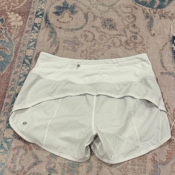 White Speed Up High-rise 4” Shorts - Picture 3 of 4